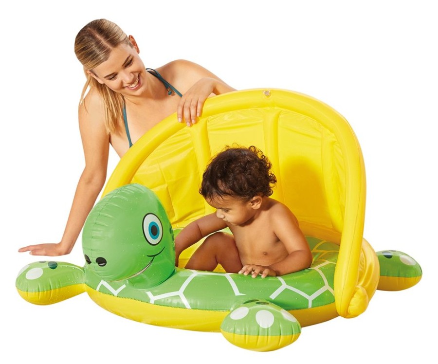 Spielzeug Wehncke | Babypool Mit Sonnendach - Schildkrote