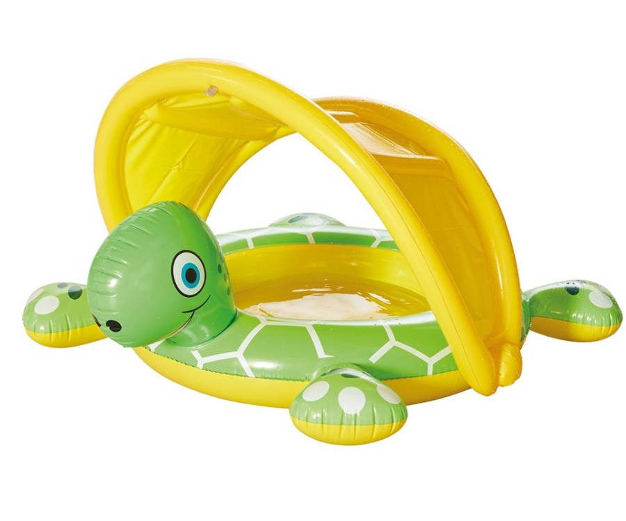 Spielzeug Wehncke | Babypool Mit Sonnendach - Schildkrote