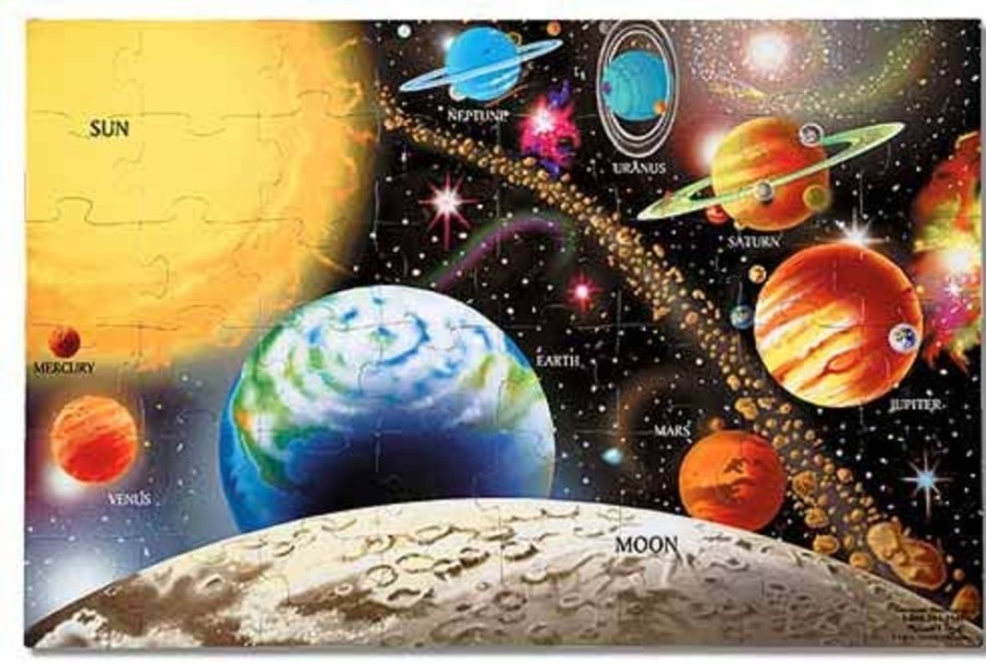 Spielzeug Melissa and Doug | Puzzle Boden - Sonnensystem, 48 Teile