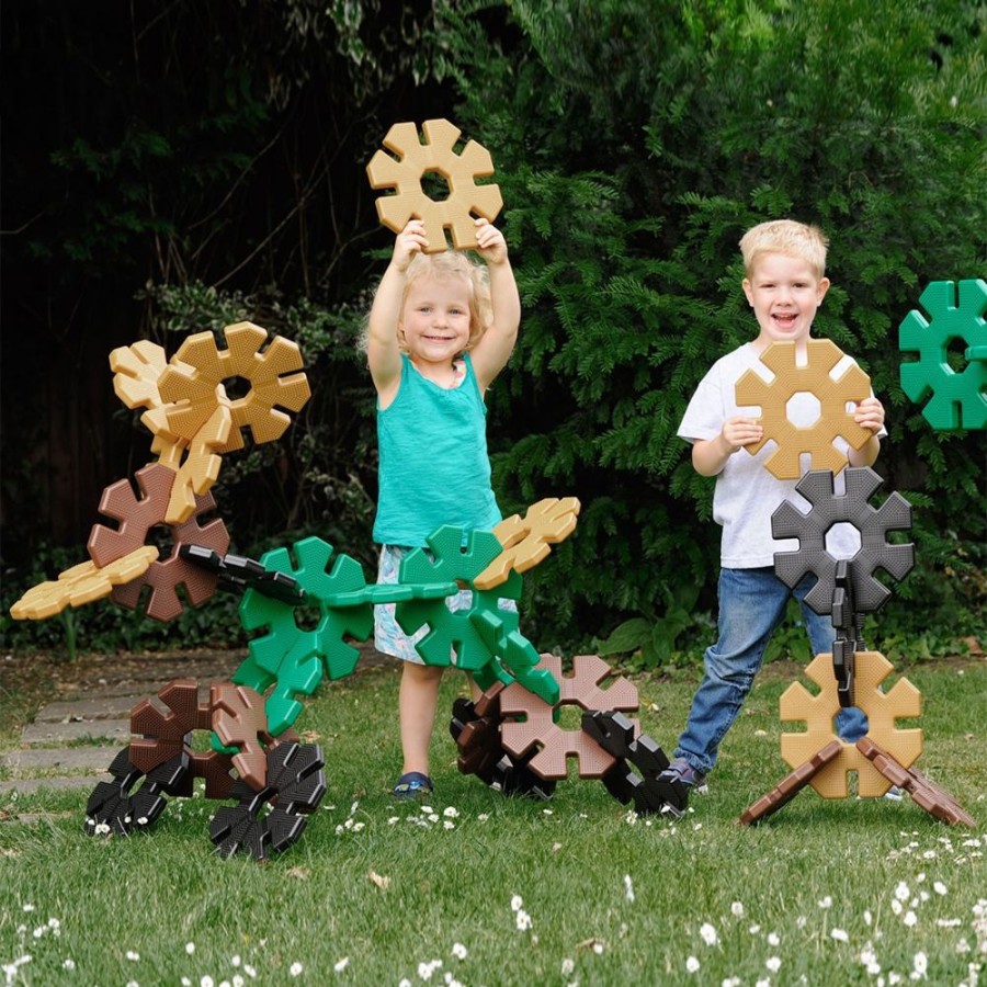 Spielzeug Polydron | Octoplay Gigant - Natur, 40 Teile