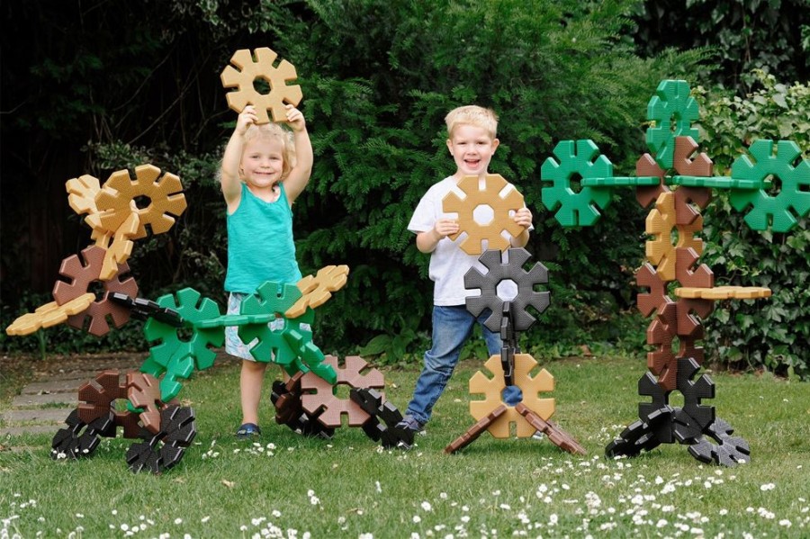 Spielzeug Polydron | Octoplay Gigant - Natur, 80 Teile