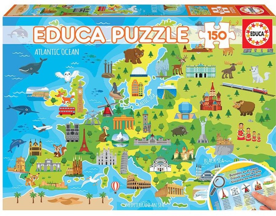 Spielzeug Educa | Puzzle M. 150 Teilen - Europakarte