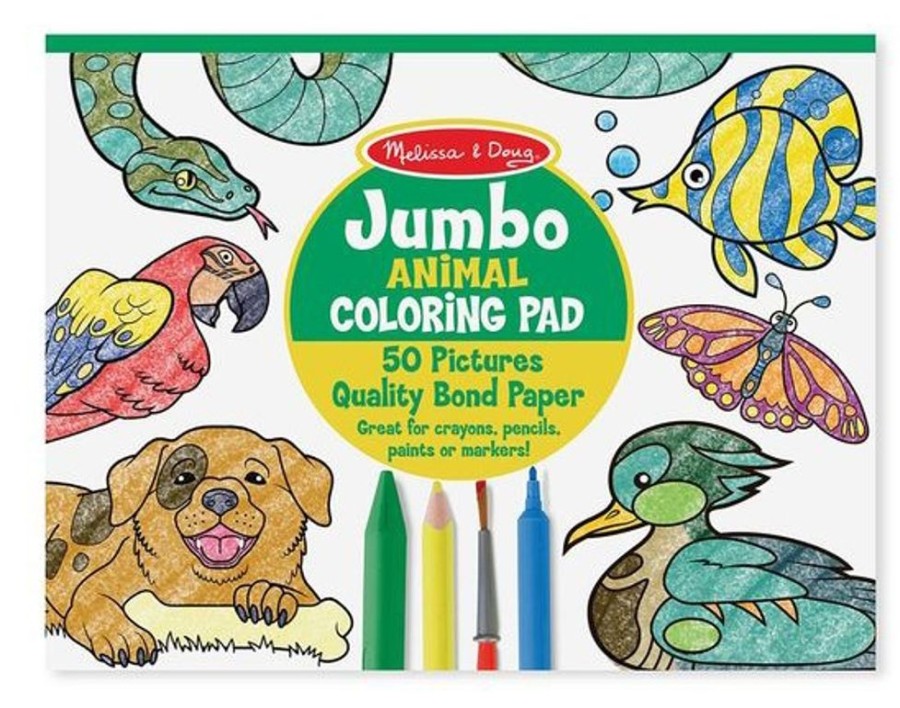 Spielzeug Melissa and Doug | Malbuch Jumbo - Tiere