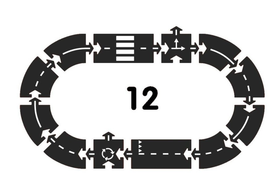 Spielzeug waytoplay | Autobahn Ringstrase - 12 Teile