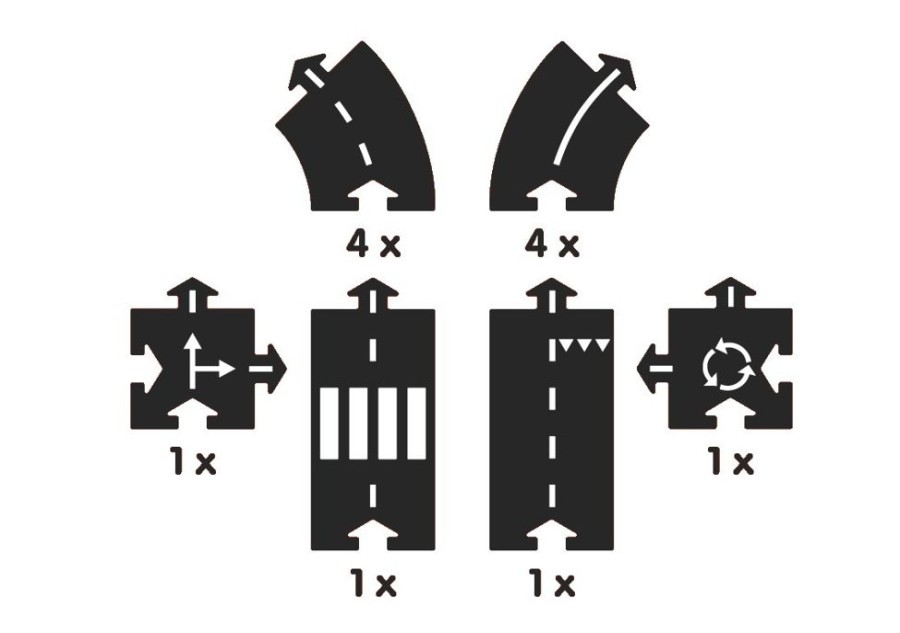 Spielzeug waytoplay | Autobahn Ringstrase - 12 Teile