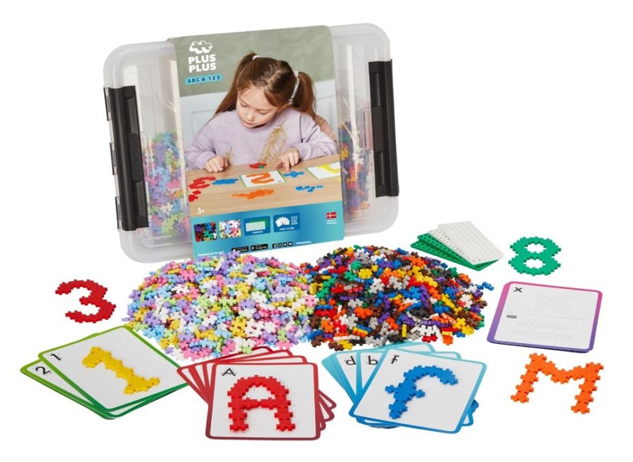 Spielzeug Plus-Plus | Plus-Plus Abc + 123 Mix, Inkl. Box, 2.000 Teile