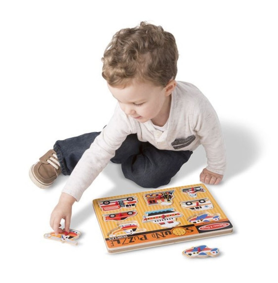 Spielzeug Melissa and Doug | Puzzle Mit Ton - Fahrzeuge