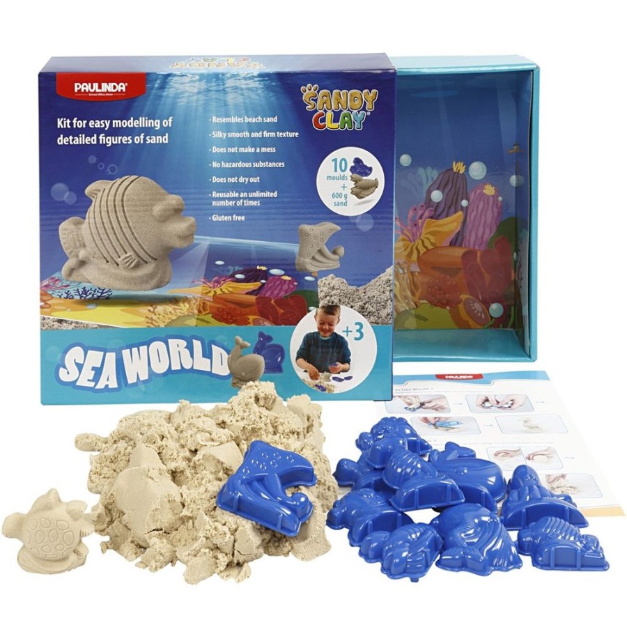 Spielzeug Sandy Clay | Modelliersand Meereswelten - 600 Gr