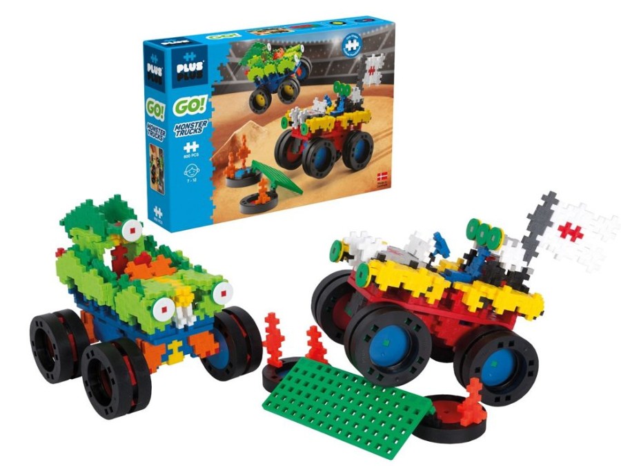 Spielzeug Plus-Plus | Plus-Plus Go! - Monster Trucks, 600 Stk