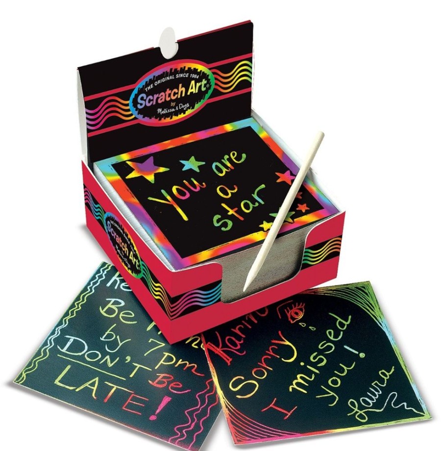 Spielzeug Melissa and Doug | Scratch Art Kratzkunst - Regenbogenkarten