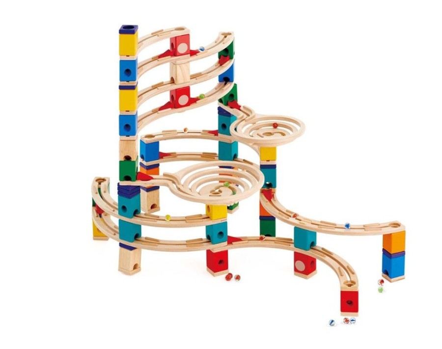 Spielzeug Hape | Quadrilla Kugelbahn - The Cyclone, 198 Teile