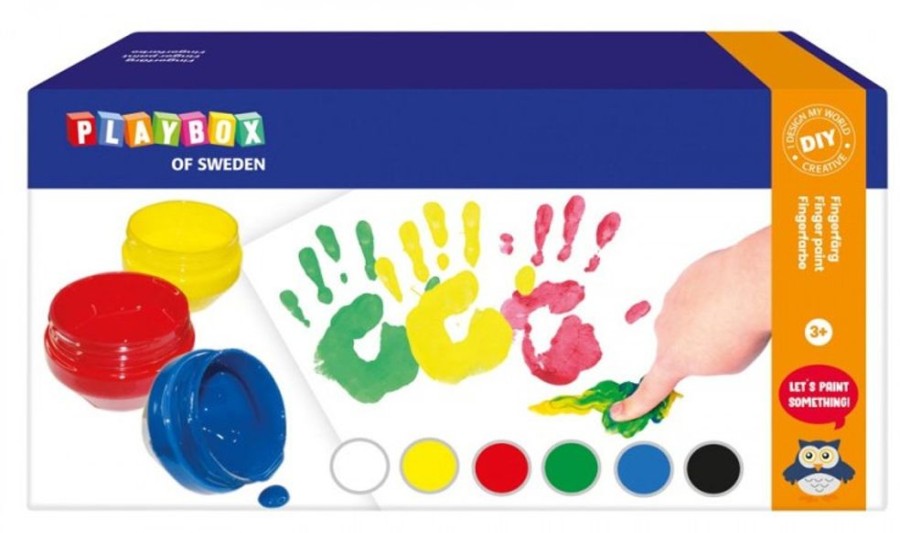 Spielzeug Playbox | Fingerfarben - 6 X 50 Ml