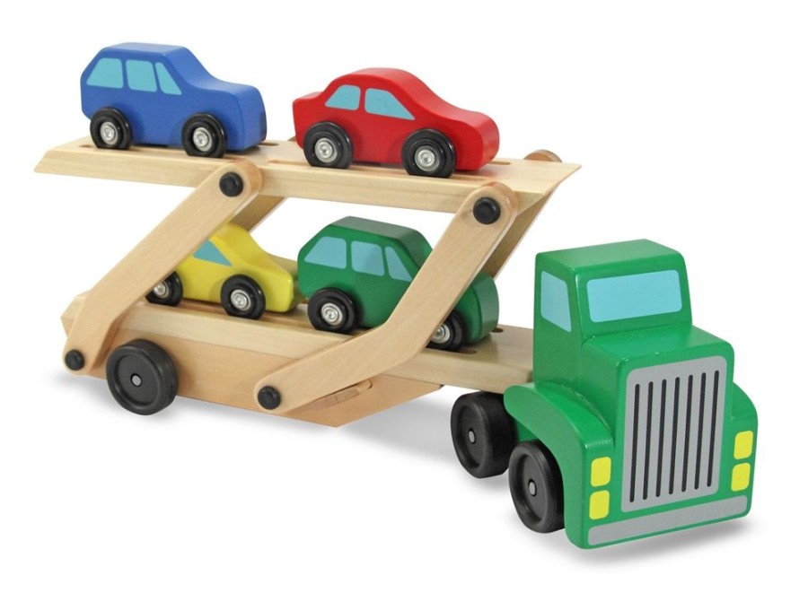 Spielzeug Melissa and Doug | Autotransporter - Mit 4 Autos