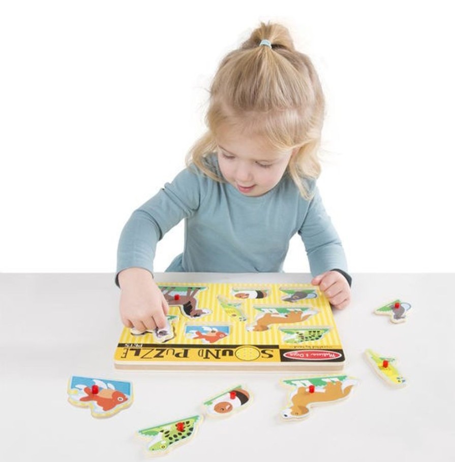 Spielzeug Melissa and Doug | Puzzle Mit Ton - Haustiere