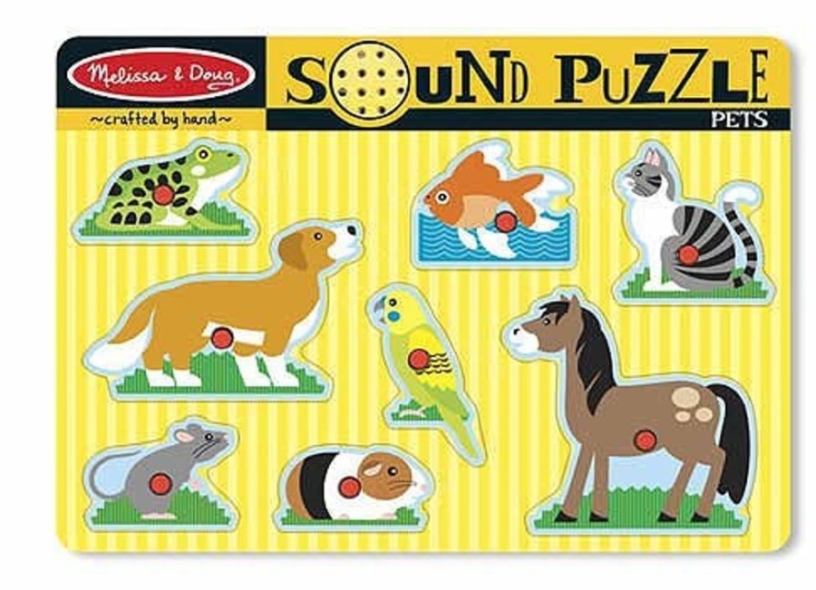 Spielzeug Melissa and Doug | Puzzle Mit Ton - Haustiere