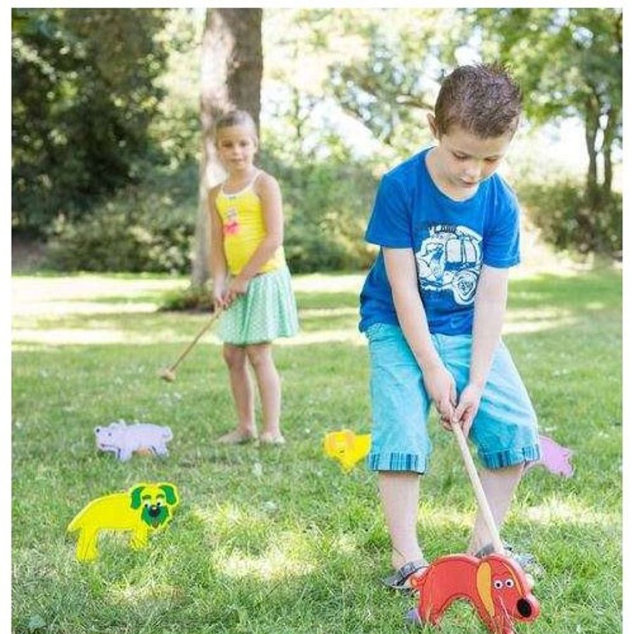 Spielzeug BS Toys | Gartenspiel - Krocket Mit Tieren