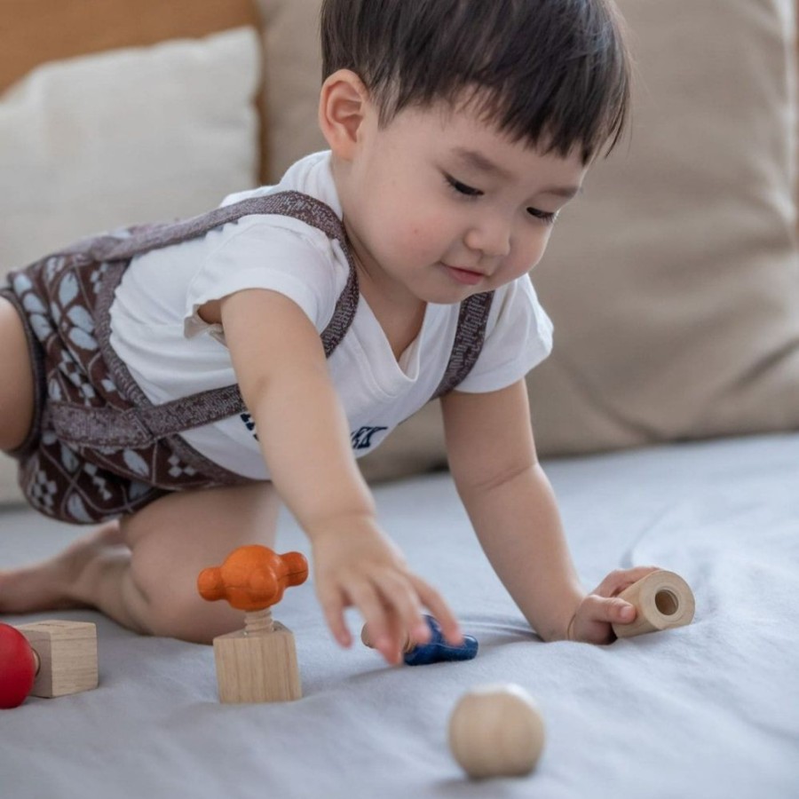 Spielzeug PlanToys | Schrauben & Muttern Lernspiel