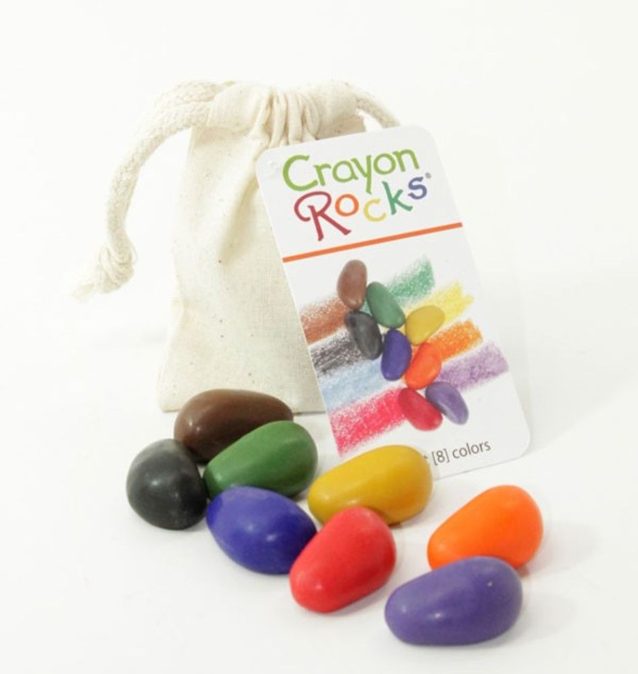 Spielzeug Crayon Rocks | Bunte Kreide - Crayon Rocks 8 Stk. In Stoffbeutel