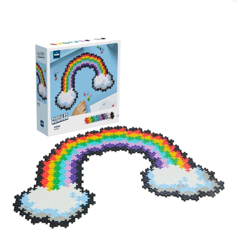 Spielzeug Plus-Plus | Plus-Plus - Puzzeln Nach Zahlen, Regenbogen, 500 T