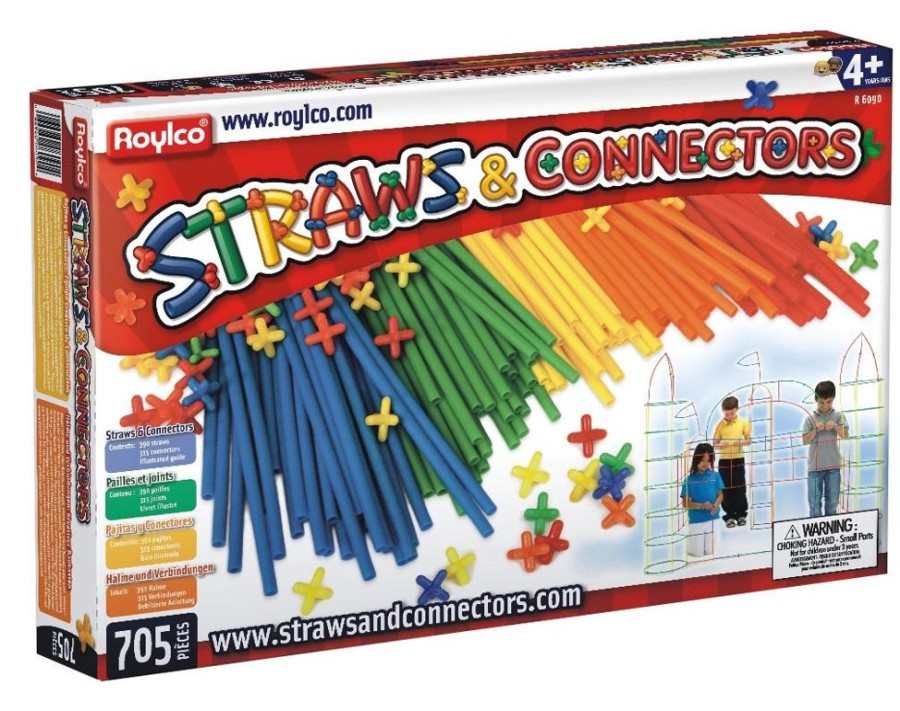 Spielzeug Roylco | Straws & Connectors Bausatz, 705 Teile