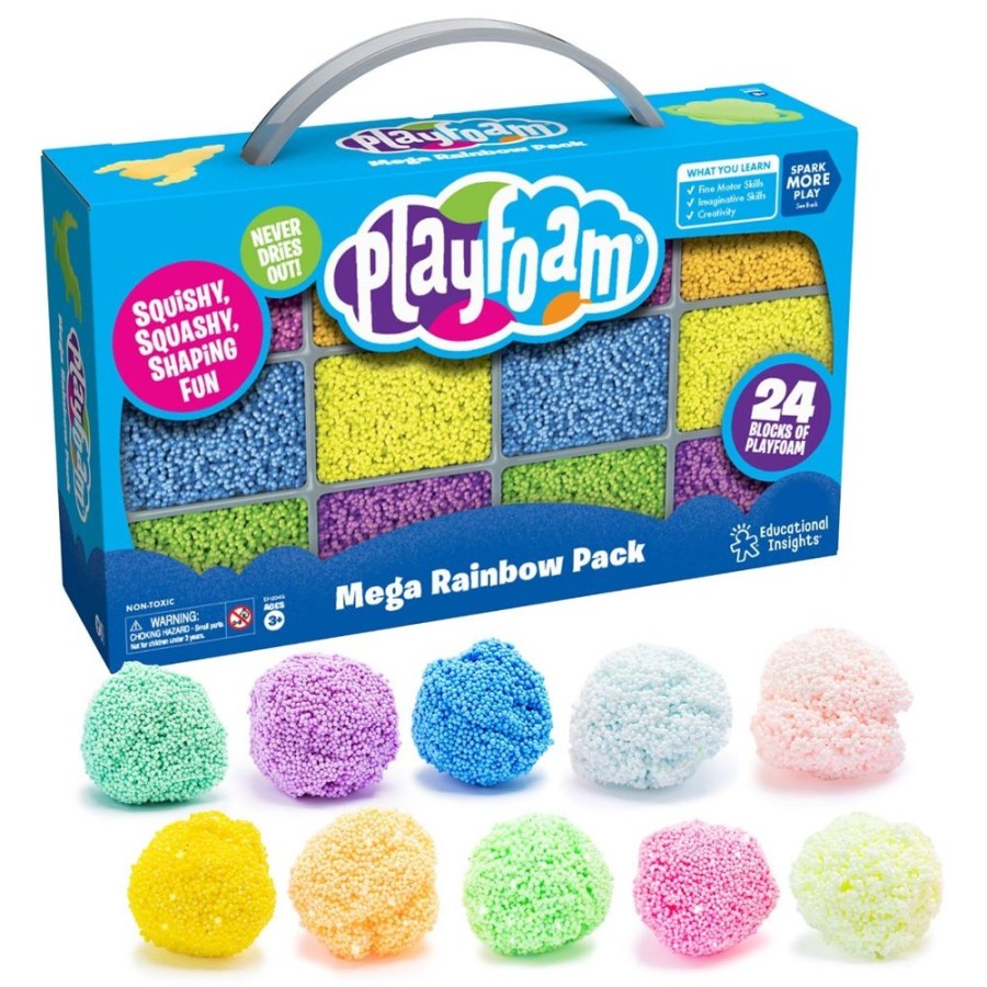 Spielzeug Learning Resources | Playfoam - Groses Regenbogen Set, 24-Teilig