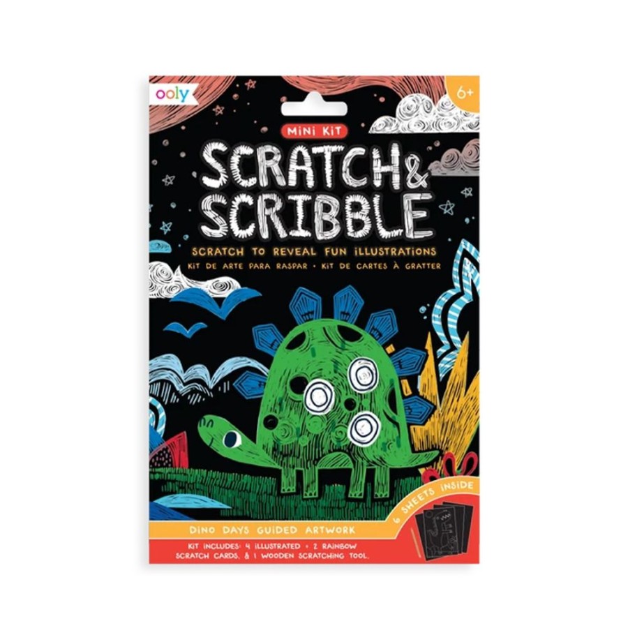 Spielzeug OOLY | Scratch & Scribble Mini - Dinos