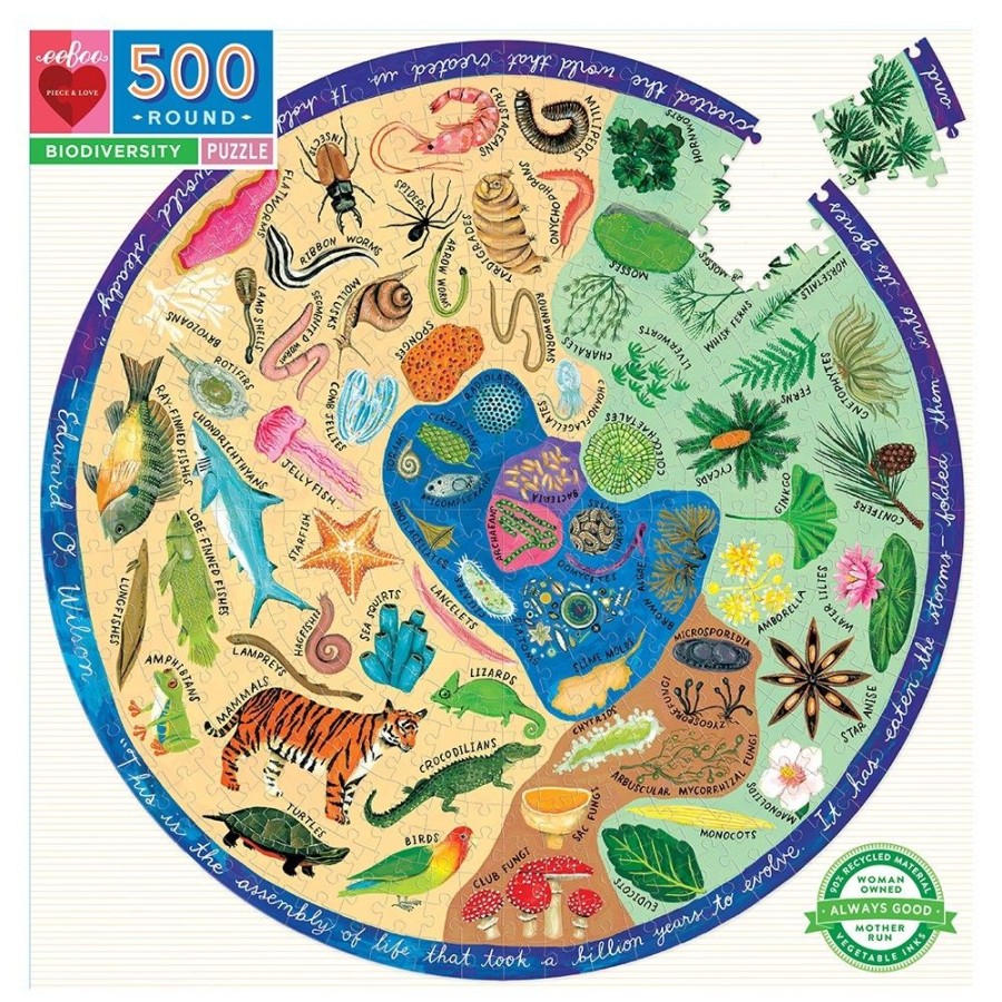 Spielzeug eeBoo | Puzzle Artenreichtum - 500 Teile