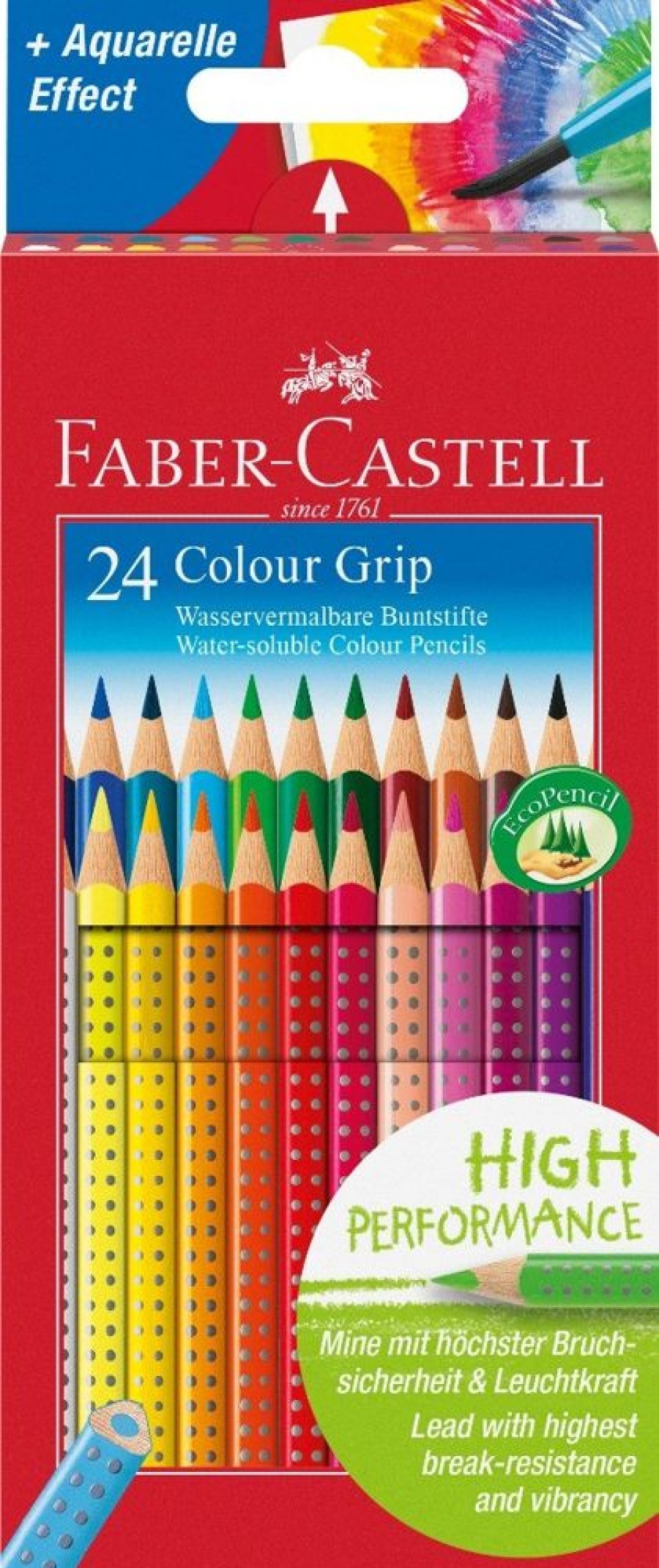 Spielzeug Faber-Castell | Faber Castell Buntstifte Grip - 24 Stk.