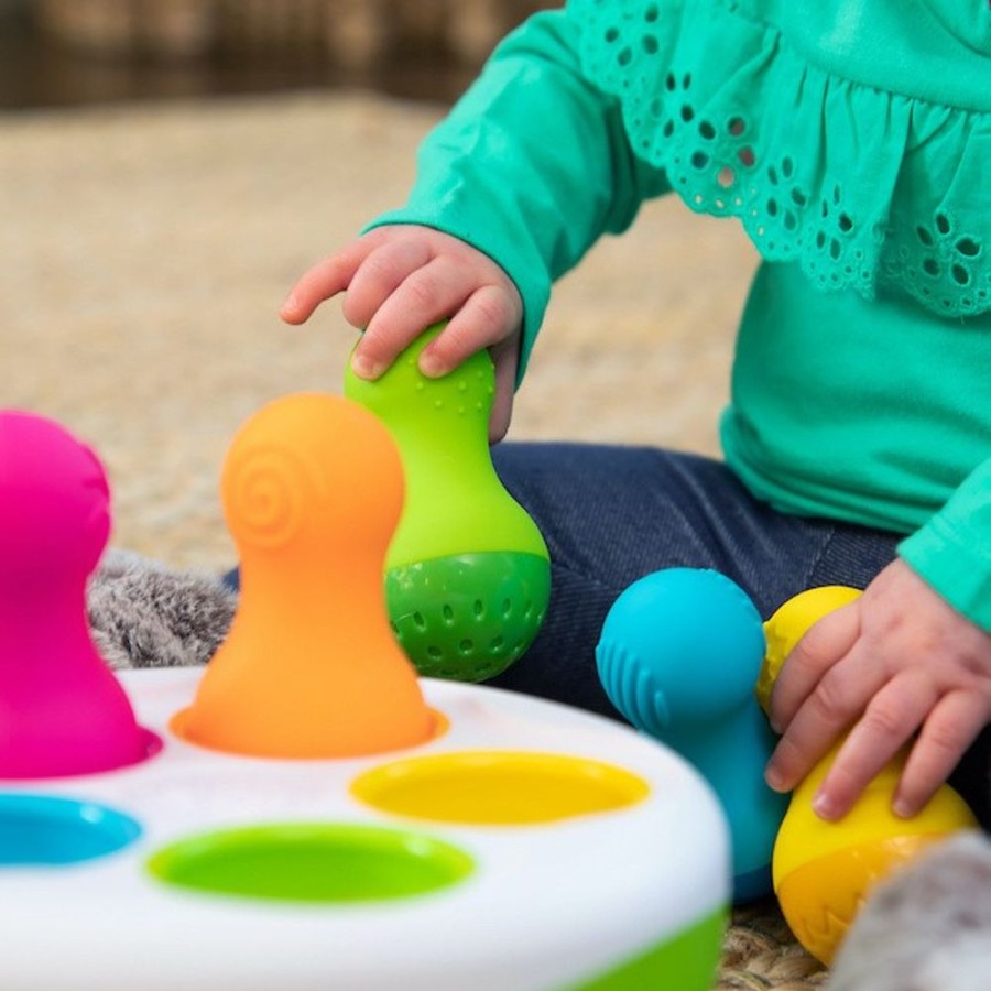 Spielzeug Fat Brain Toys | Steckkasten Mit Taktilen Steh-Auf-Figuren