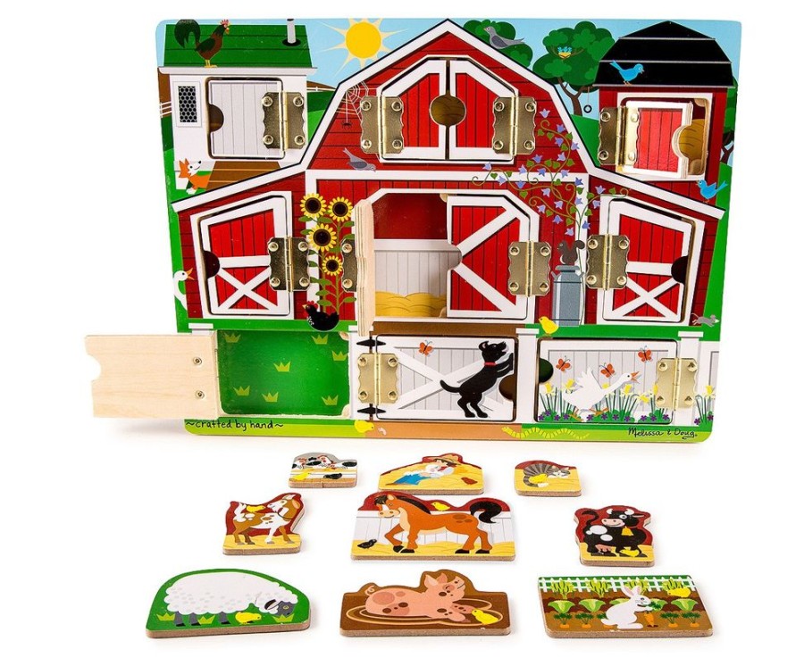 Spielzeug Melissa and Doug | Was Verstecken Die Klappen? - Bauernhof